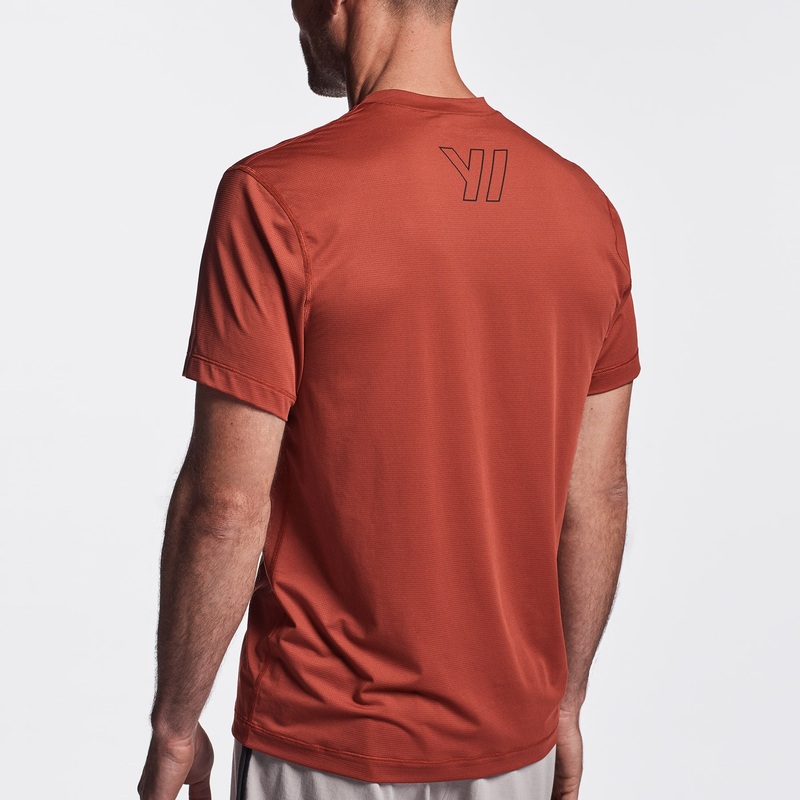 Y/OSEMITE Perforated Performance Tee – Tamarind
