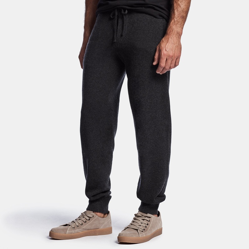 Baby Cashmere Track Pant – Charcoal