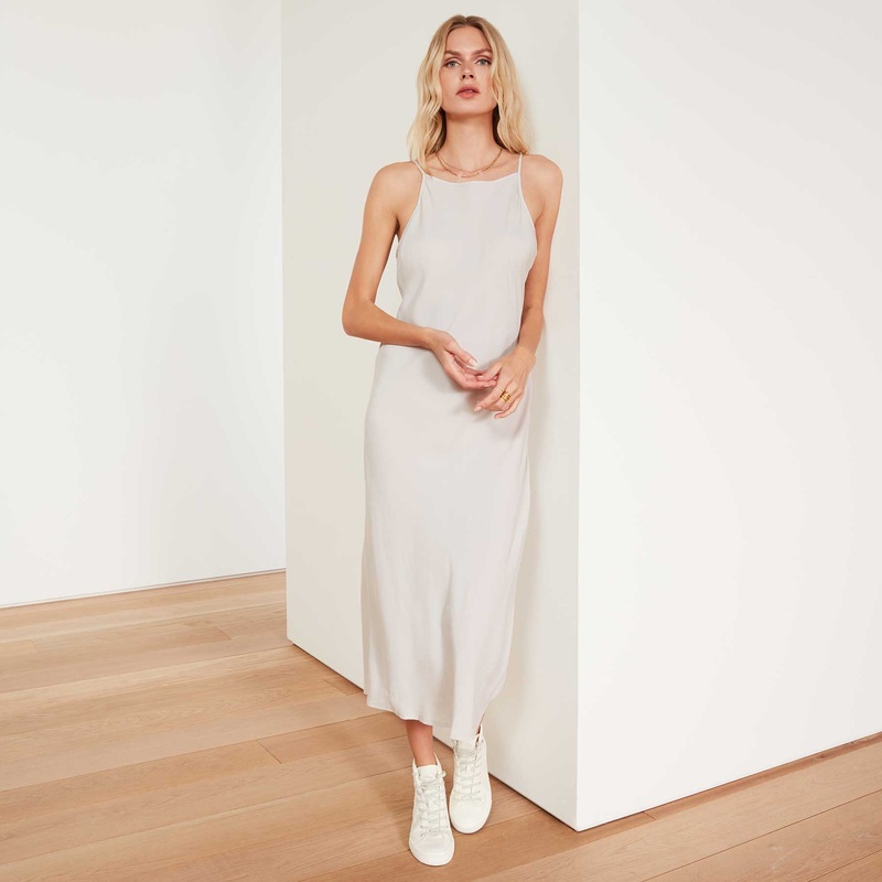 Cupro Cami Dress – Pearl