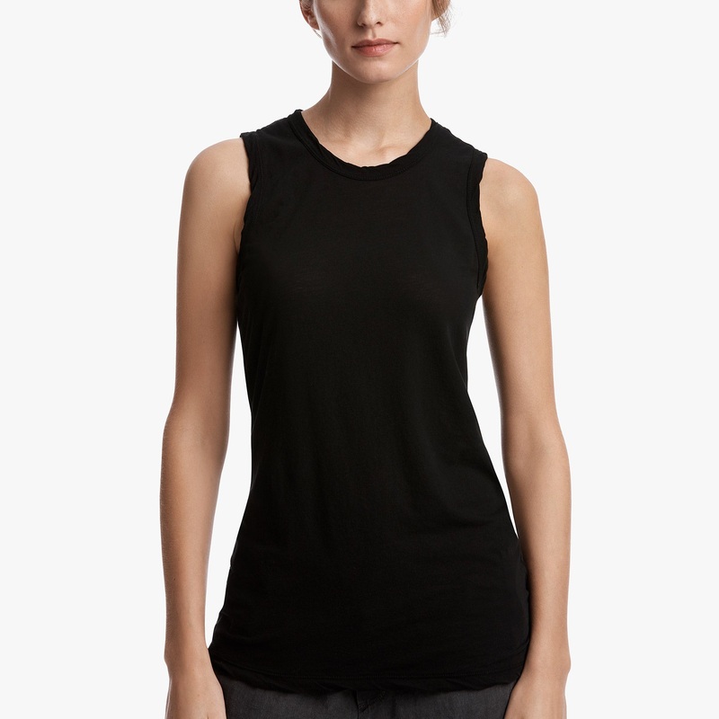 Cut Away Crew Tank – Black