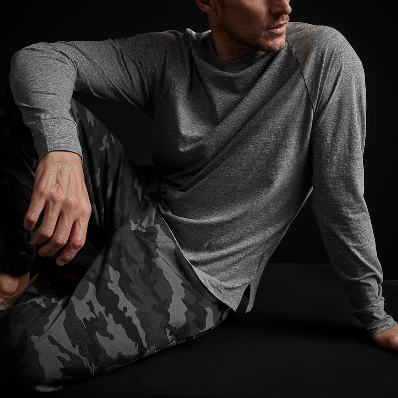 High Twist Recycled Jersey Raglan – Heather Grey