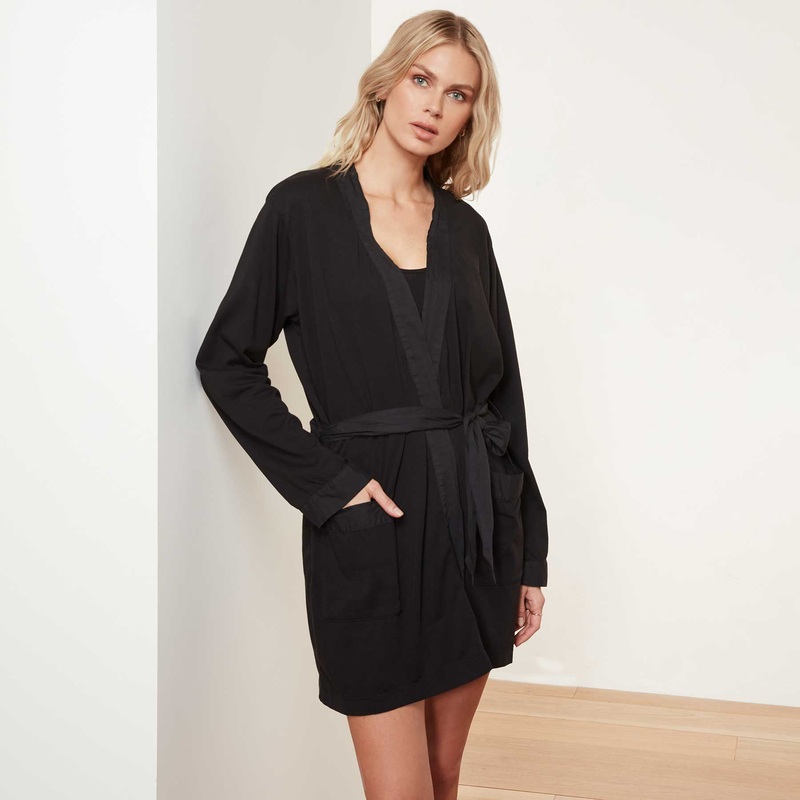 Jersey Robe – Black