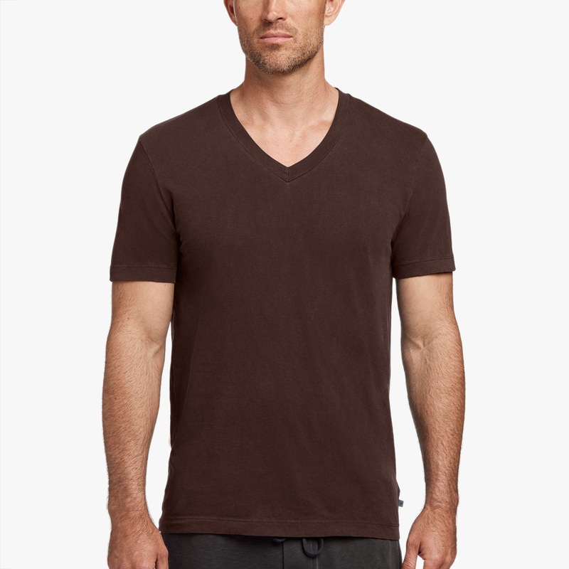 Short Sleeve V Neck – Cherrywood