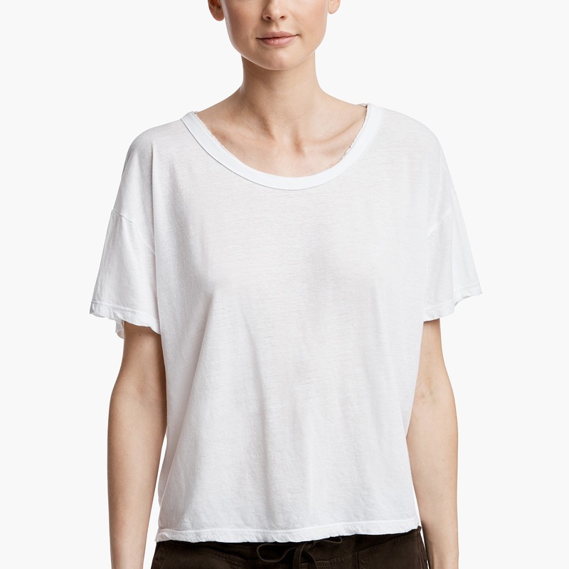 Boxy Tee – White