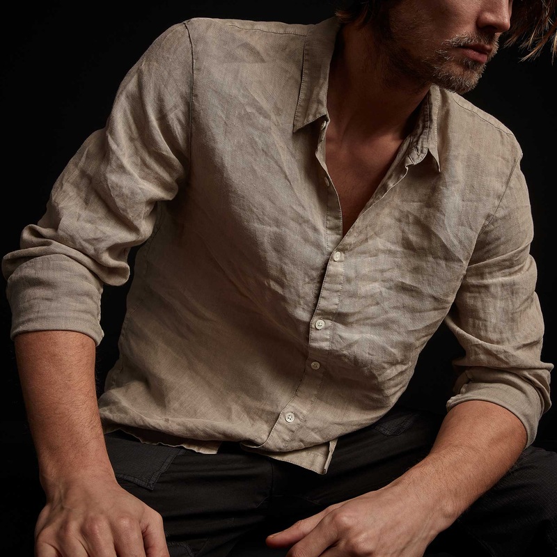Classic Linen Shirt – Biscuit Pigment