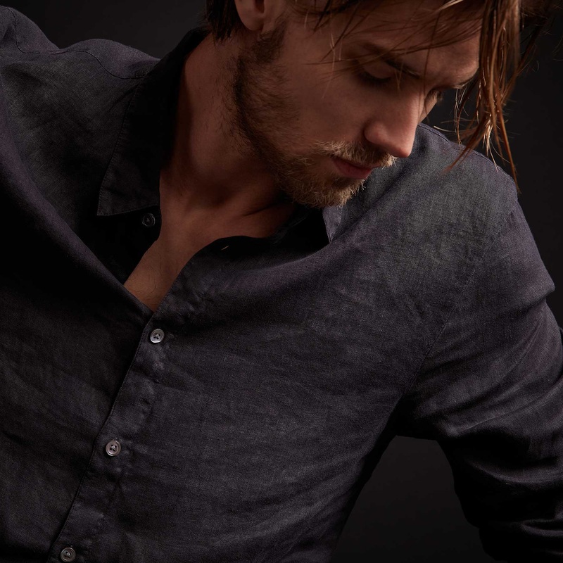 Classic Linen Shirt – French Navy Pigment