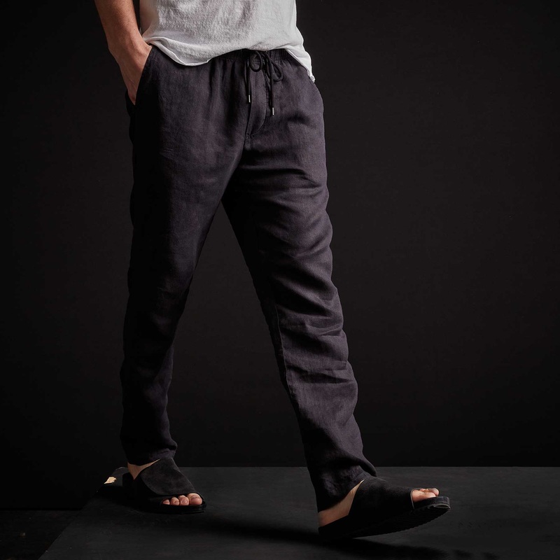 Lightweight Linen Pant – French Navy Pigment