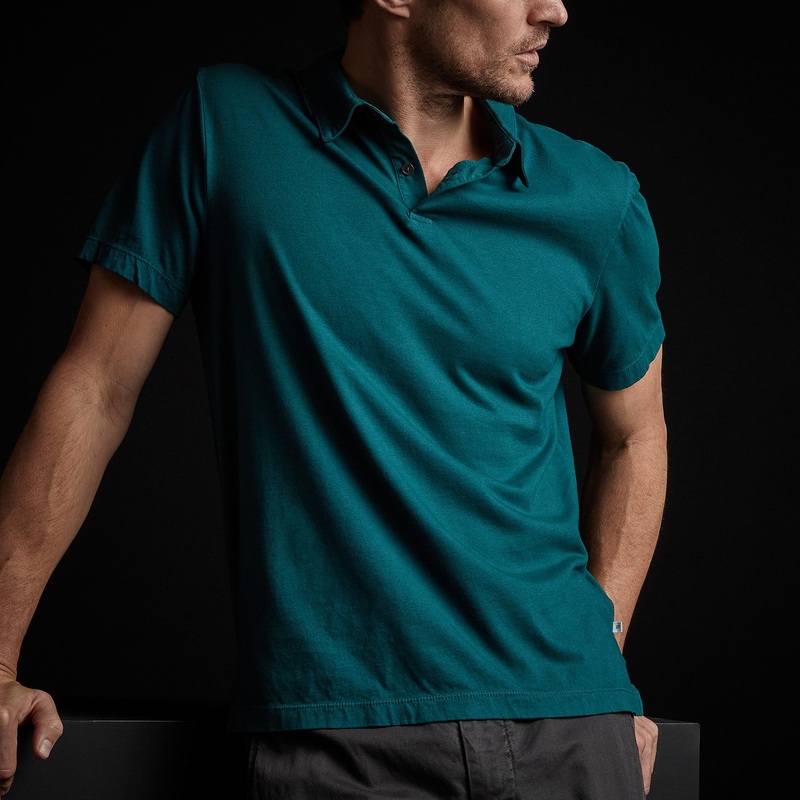 Sueded Jersey Polo – Jewel