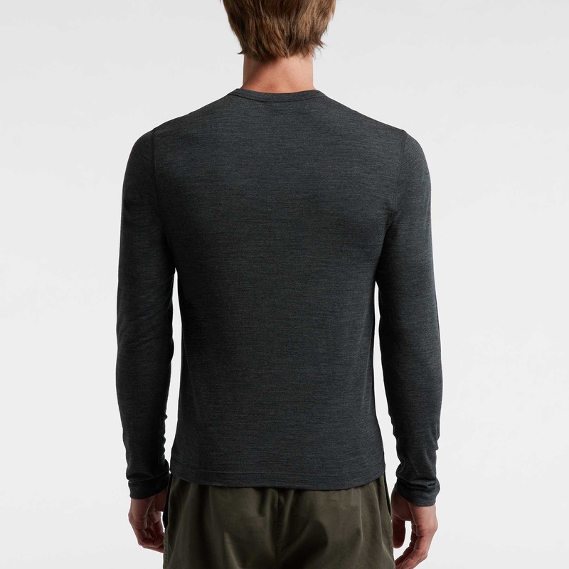Wool Crew Neck – Heather Charcoal