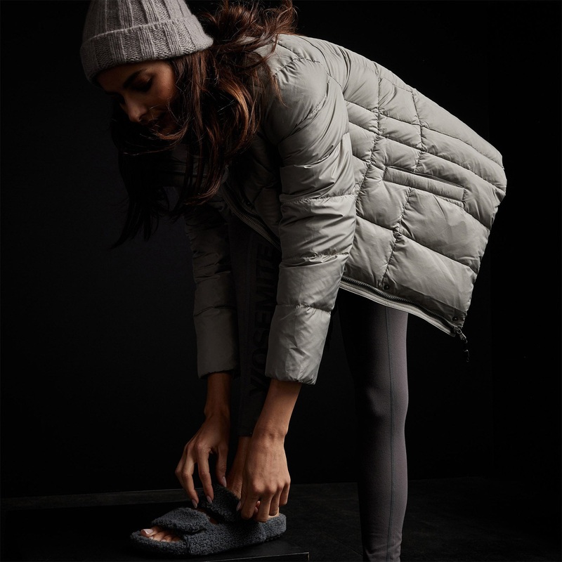 Y/OSEMITE Quilted Down Zip Front Jacket – Concrete