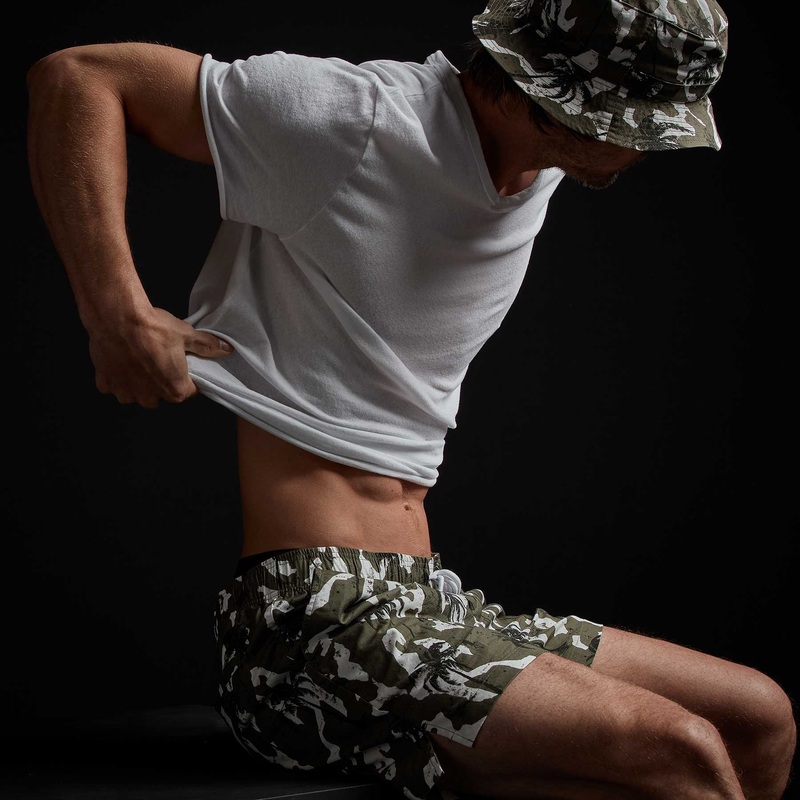 Camo Palm Print Short – Jungle