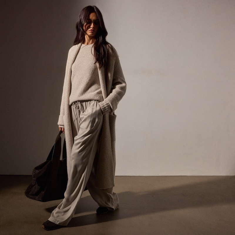 Cashmere Boucle Coat – Hazel