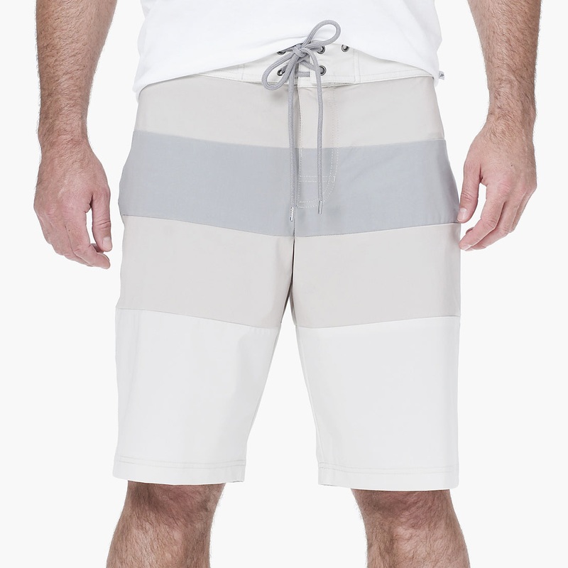 Color Blocked Boardshort – Shell/Sand/Stone