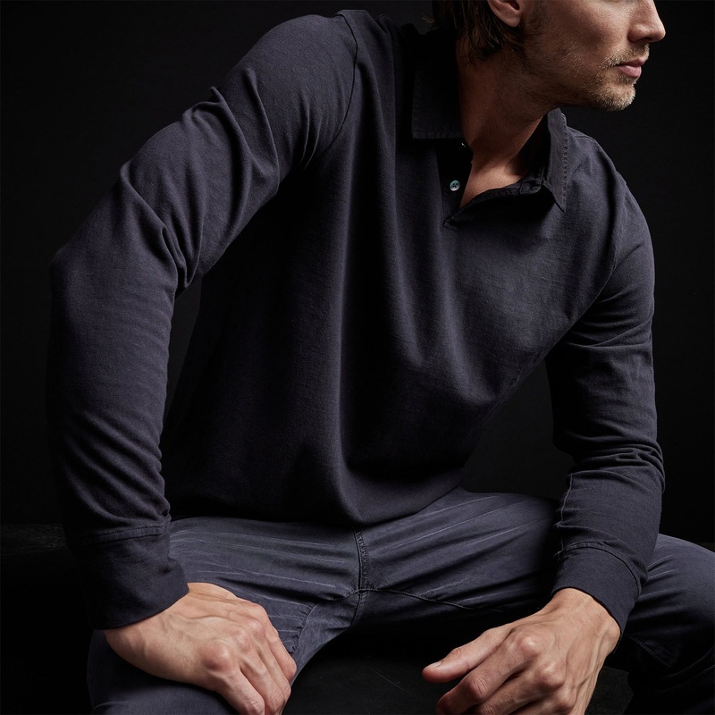 High Twist Jersey Rugby Polo – French Navy