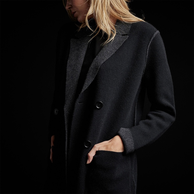Montecito Sweater Jacket – Black/Anthracite