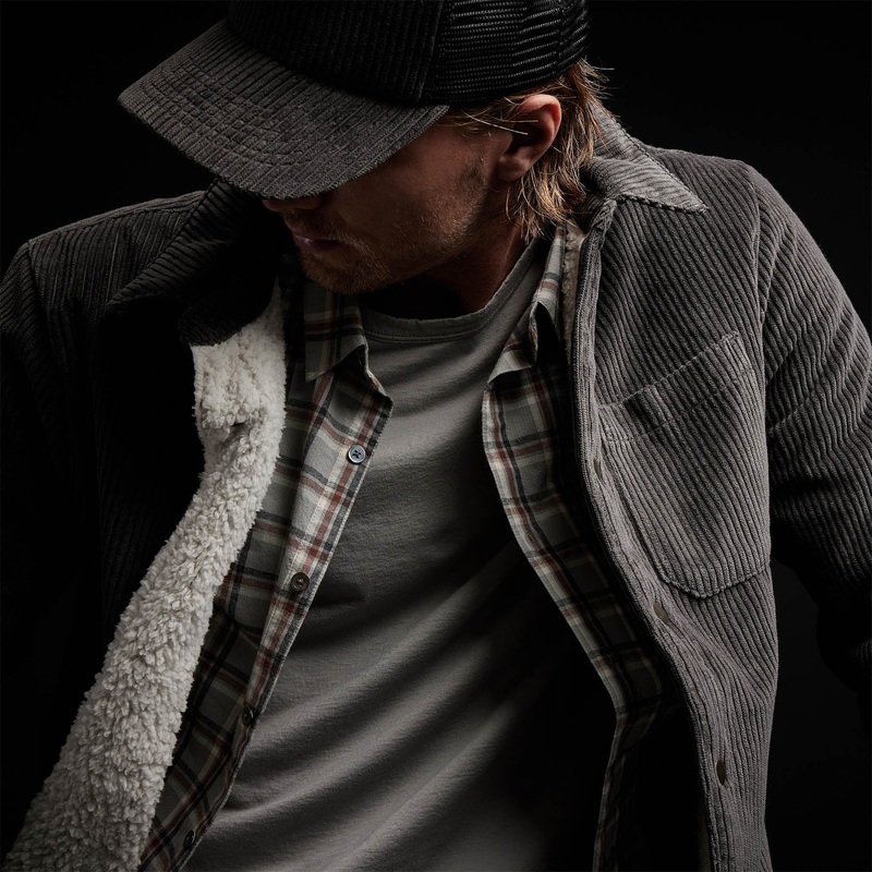 Sherpa Lined Corduroy Shirt Jacket – Fin