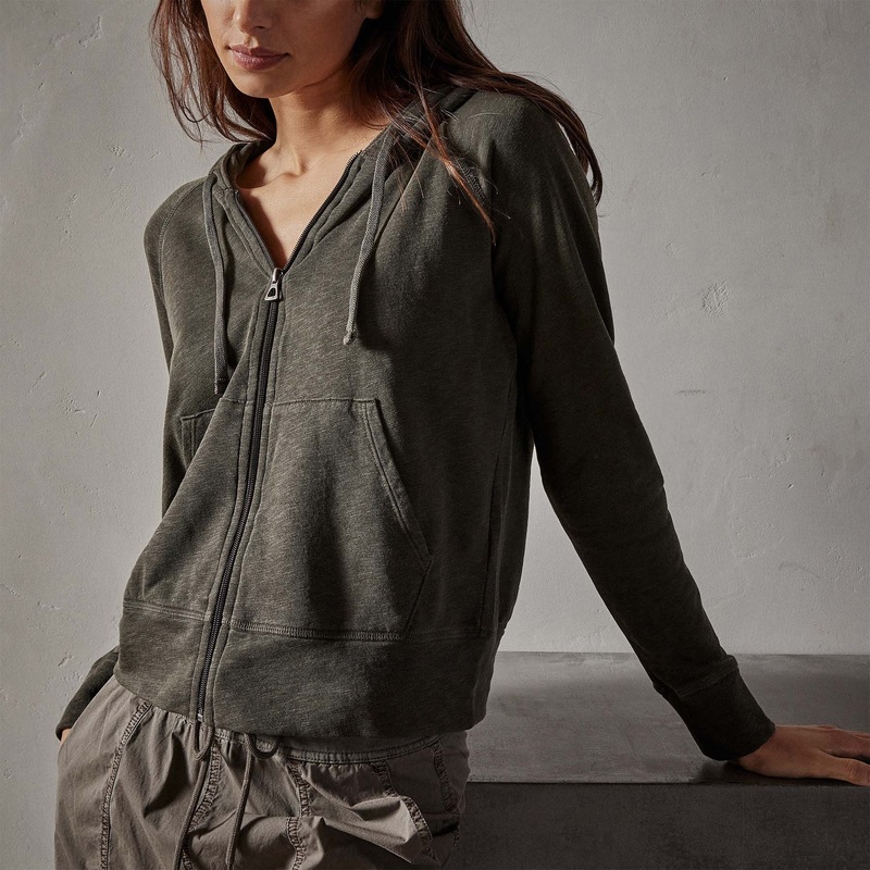 Vintage French Terry Zip Up Hoodie – Tent Pigment