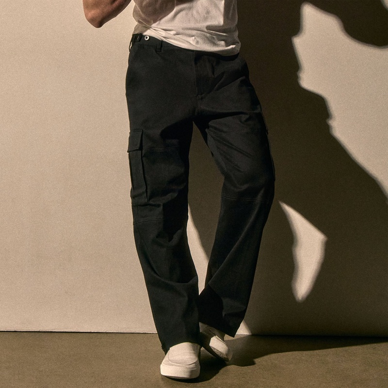 Cashmere Touch Cotton Cargo – Black