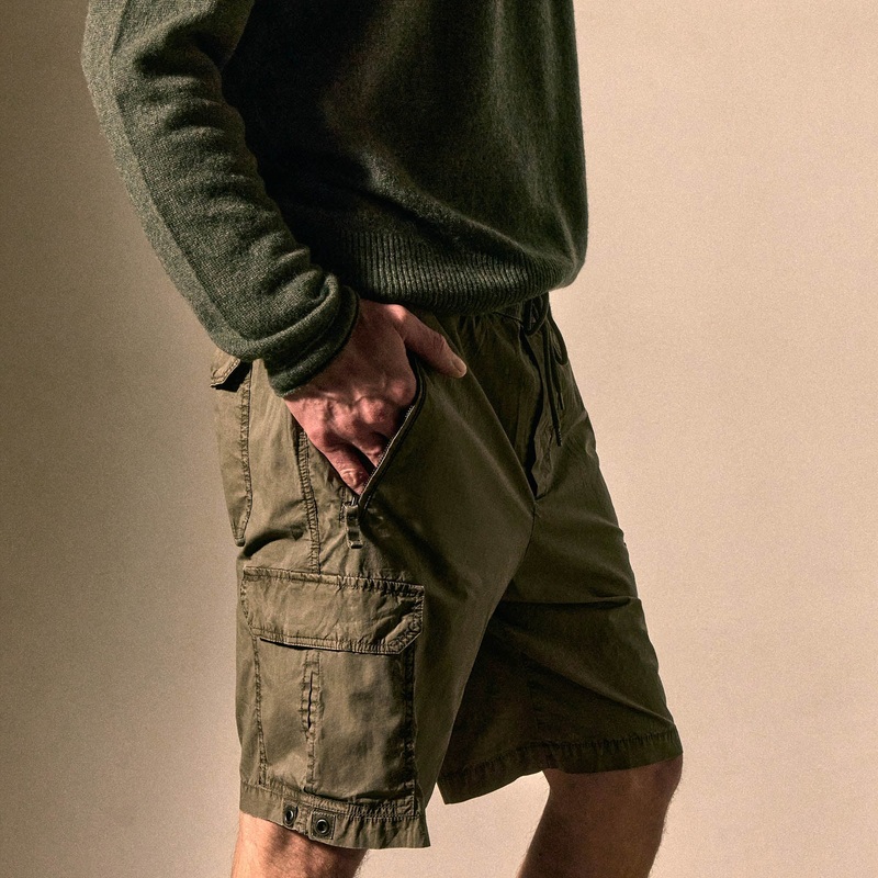 Parachute Poplin Cargo Short – Birch Pigment